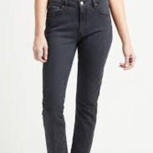 Agolde Toni Black Jeans Straight Leg Ankle Size 25